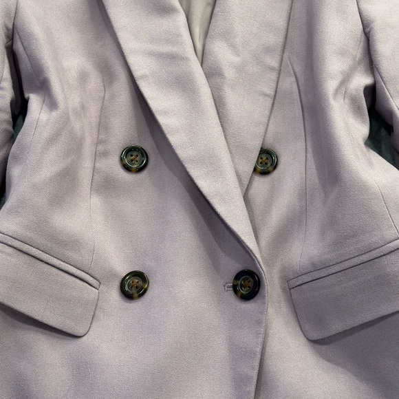 Ann Taylor Lavender Double-Breasted Blazer - Picture 5 of 8